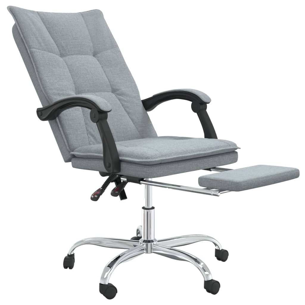 Fauteuil inclinable de bureau Gris clair Tissu - XIOS