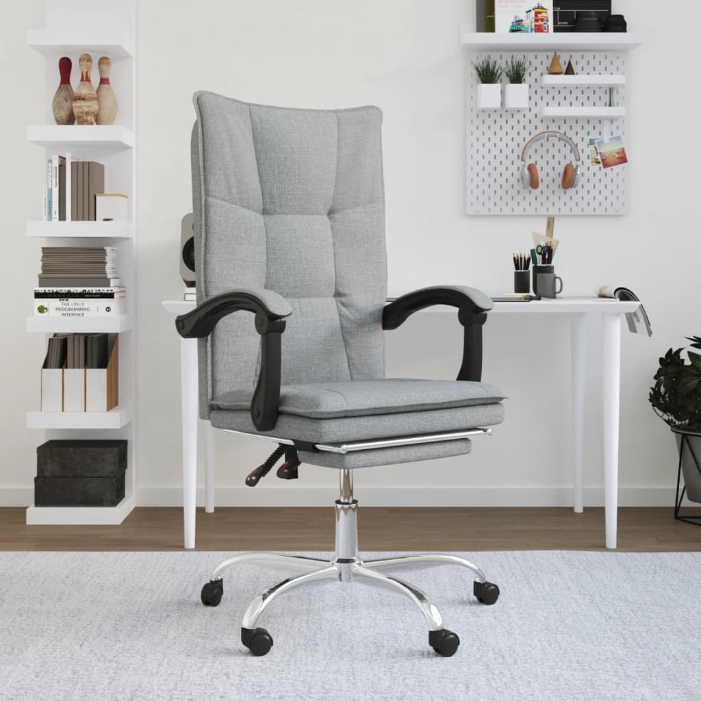 Fauteuil inclinable de bureau Gris clair Tissu - XIOS