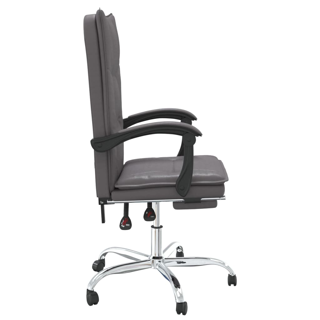 Fauteuil inclinable de bureau Gris Similicuir - XIOS