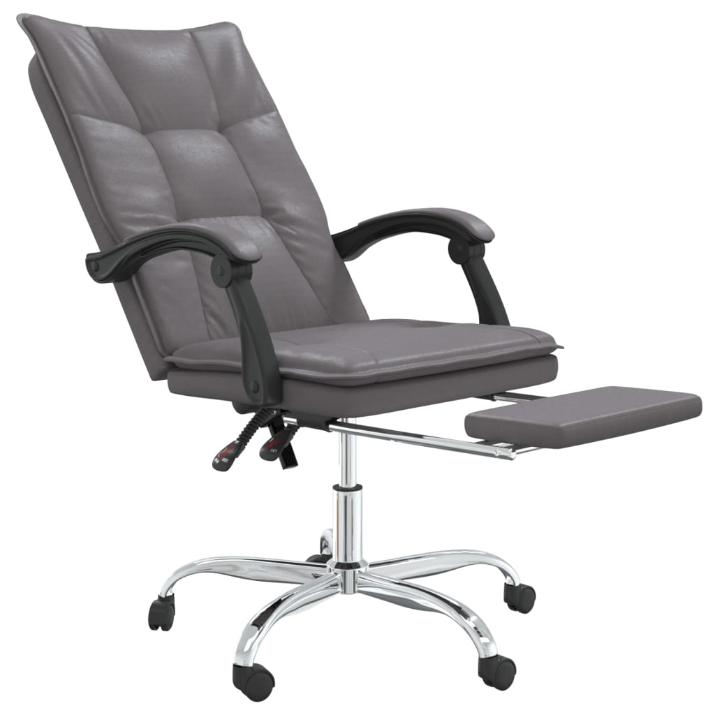 Fauteuil inclinable de bureau Gris Similicuir - XIOS