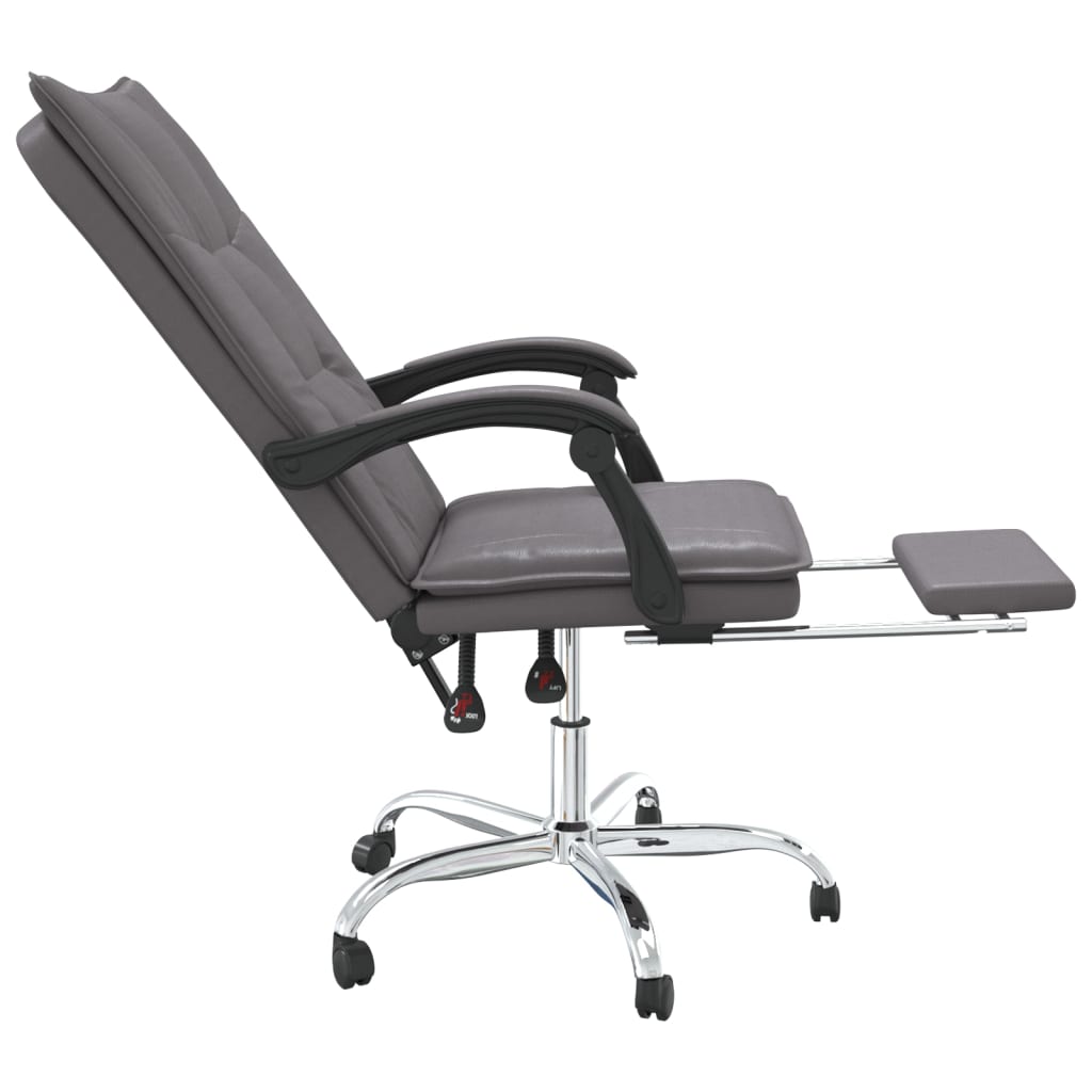 Fauteuil inclinable de bureau Gris Similicuir - XIOS