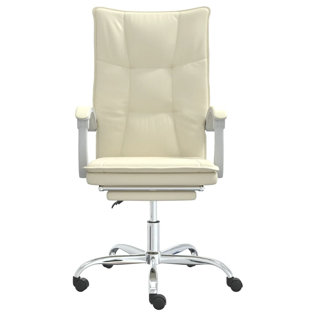 Fauteuil inclinable de bureau Crème Similicuir - XIOS