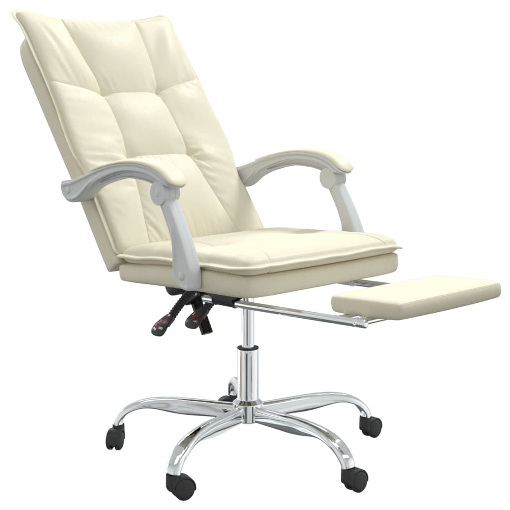 Fauteuil inclinable de bureau Crème Similicuir - XIOS