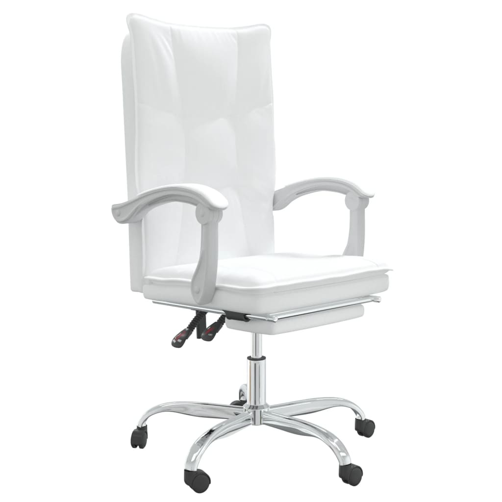 Fauteuil inclinable de bureau Blanc Similicuir - XIOS