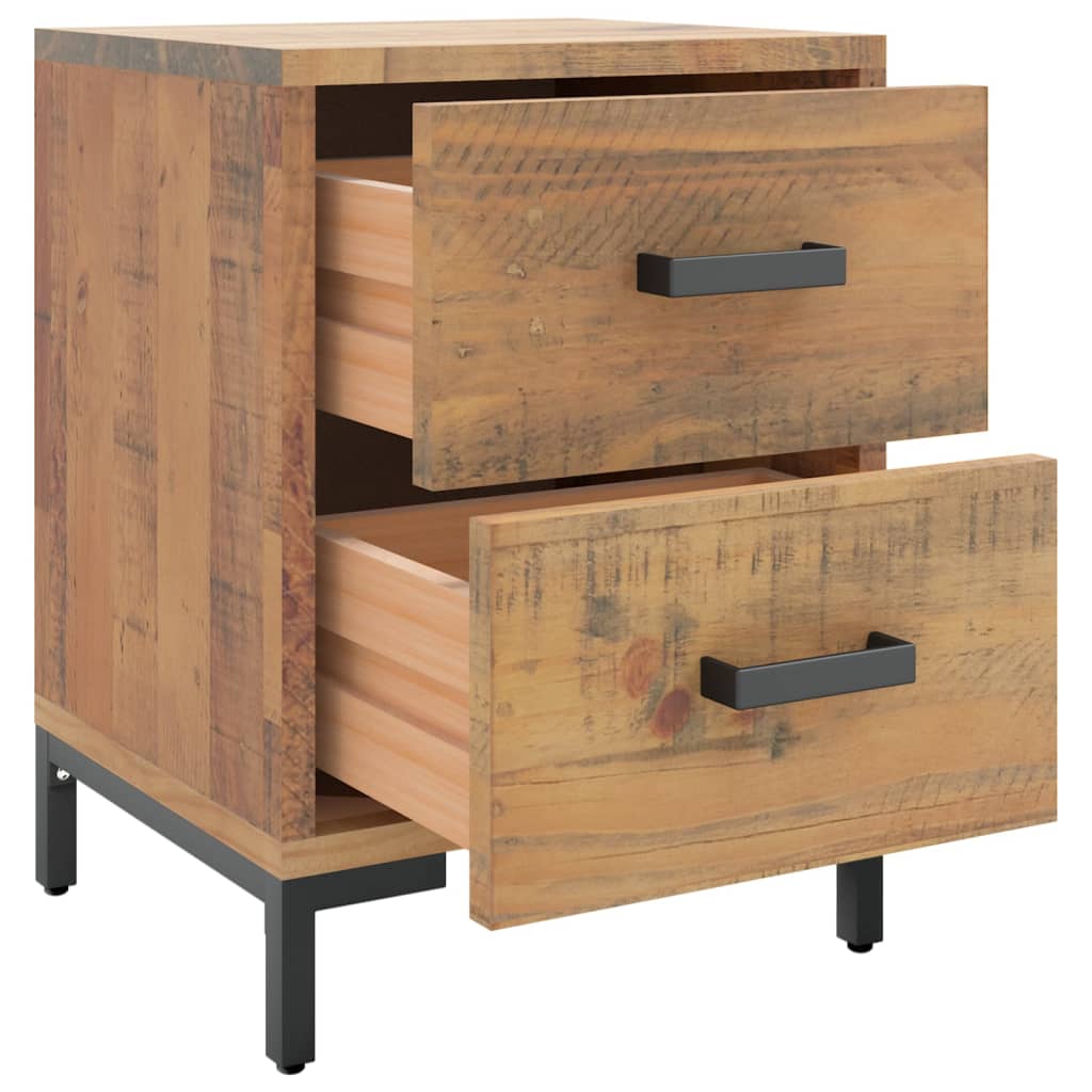 Table de chevet Marron 36x30x45 cm Bois de pin massif Tables de chevet vidaXL   