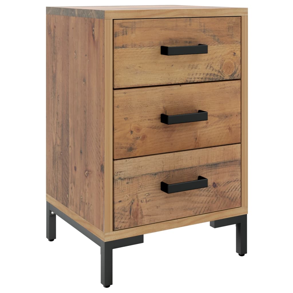 Table de chevet Marron 40x30x55 cm Bois de pin massif