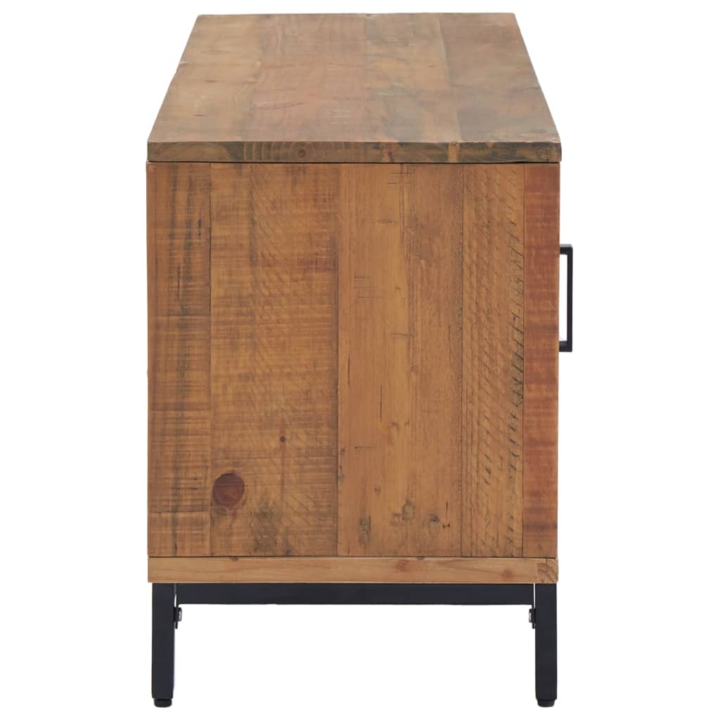 Meuble TV Marron 110x35x48 cm Bois de pin massif - XIOS