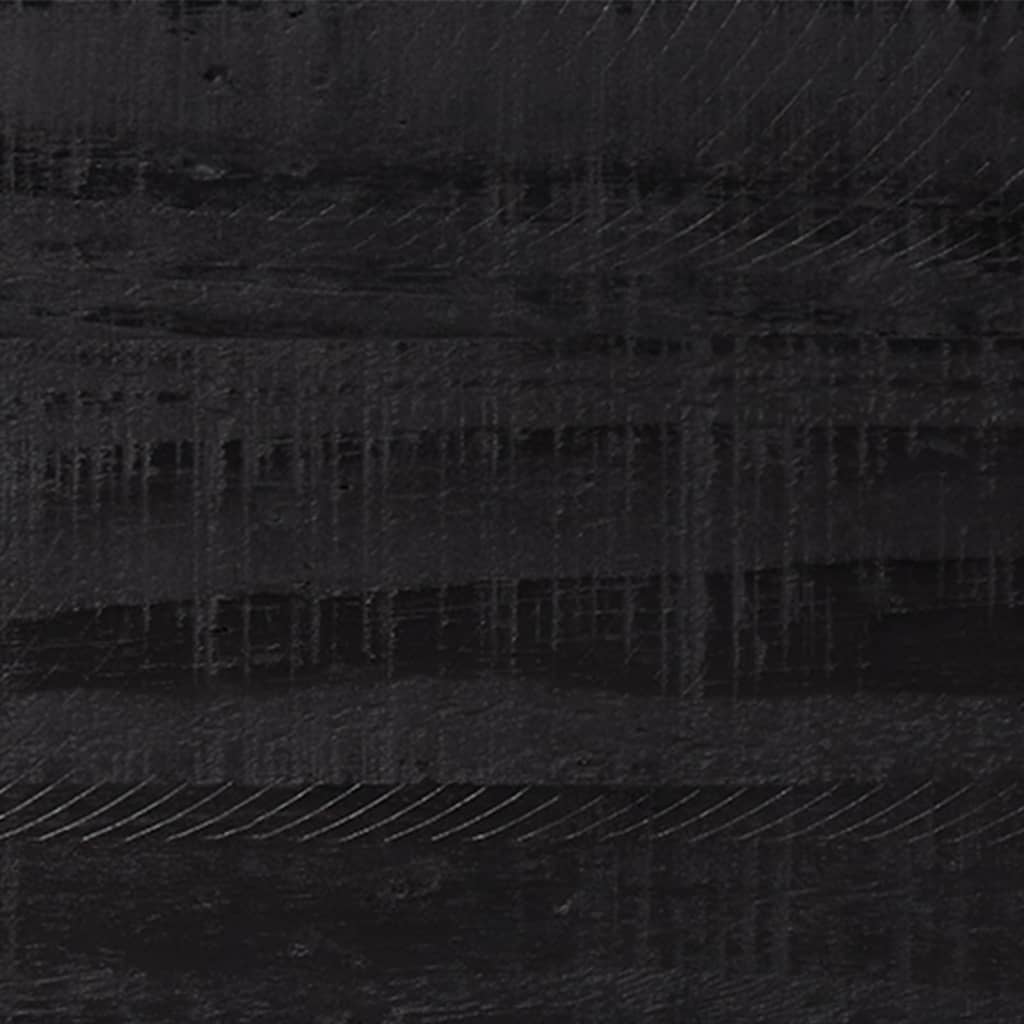 Meuble TV Noir 110x35x48 cm Bois de pin massif - XIOS