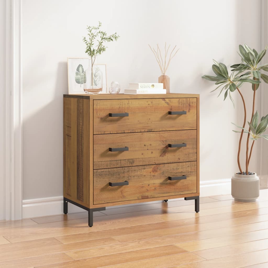 Commode 75x35x70 cm Bois de pin massif Commodes vidaXL