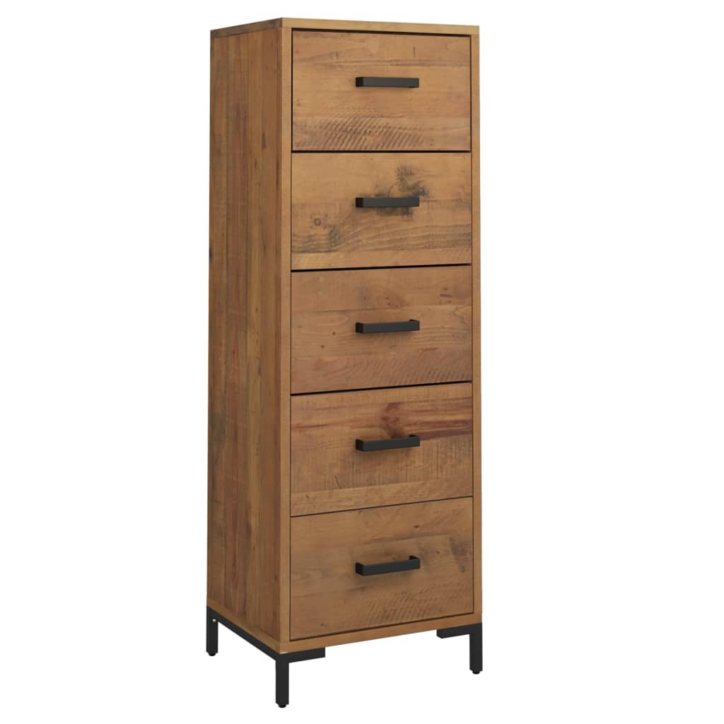 Commode 42x35x110 cm Bois de pin massif Commodes vidaXL
