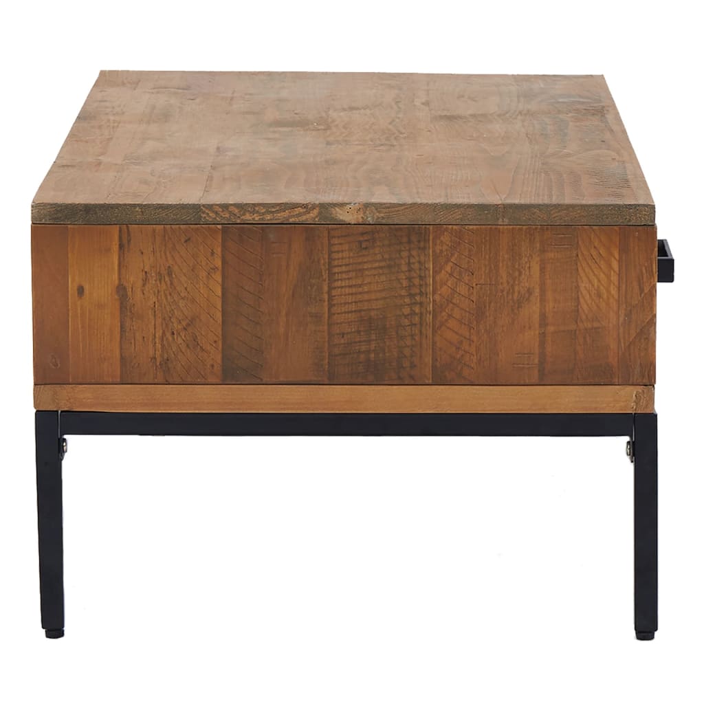 Table basse 90x50x35 cm Bois de pin massif - XIOS