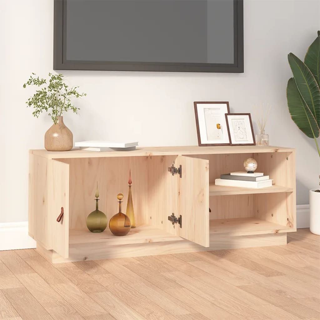 Meuble TV 105x34x40 cm Bois de pin massif - XIOS