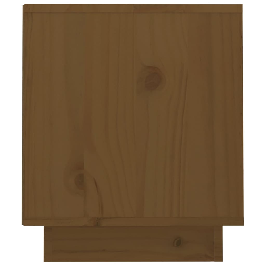 Meuble TV Marron miel 70x34x40 cm Bois de pin massif - XIOS