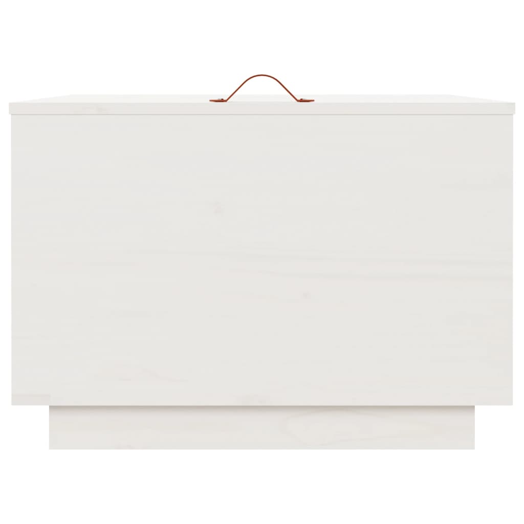 Boîtes de rangement et couvercles 3pcs Blanc Bois massif de pin