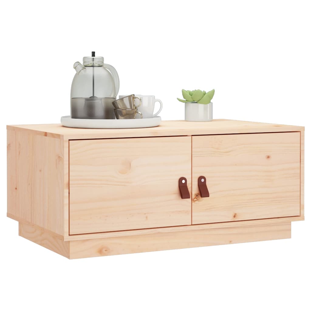 Table basse 80x50x35 cm Bois massif de pin - XIOS