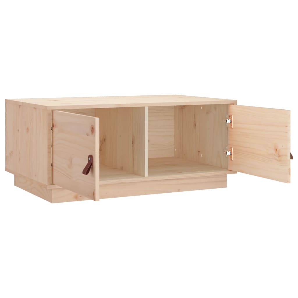 Table basse 80x50x35 cm Bois massif de pin - XIOS