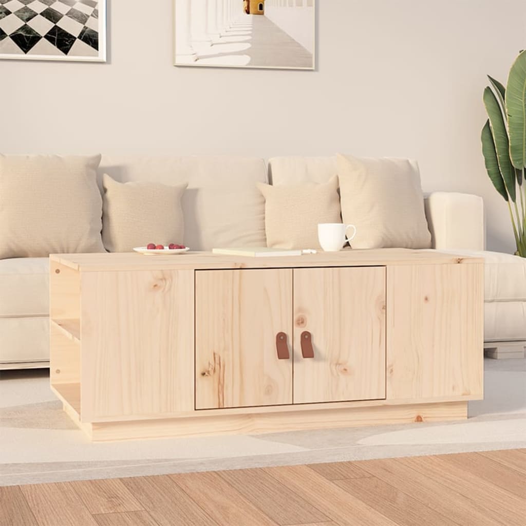 Table basse 100x50x41 cm Bois massif de pin - XIOS