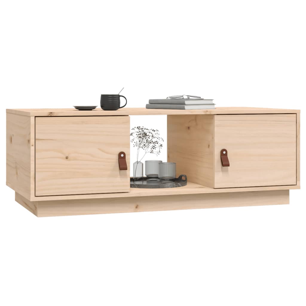 Table basse 100x50x35 cm Bois massif de pin - XIOS