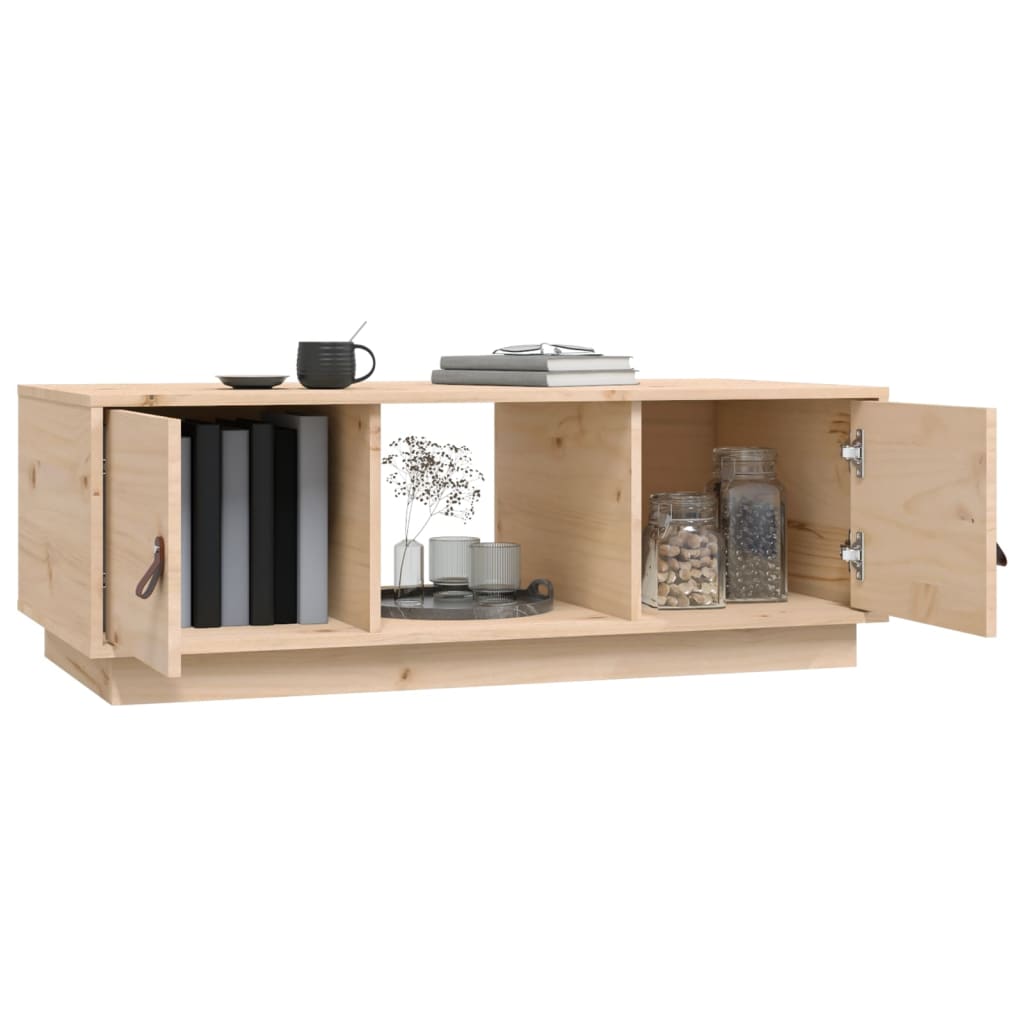 Table basse 100x50x35 cm Bois massif de pin - XIOS