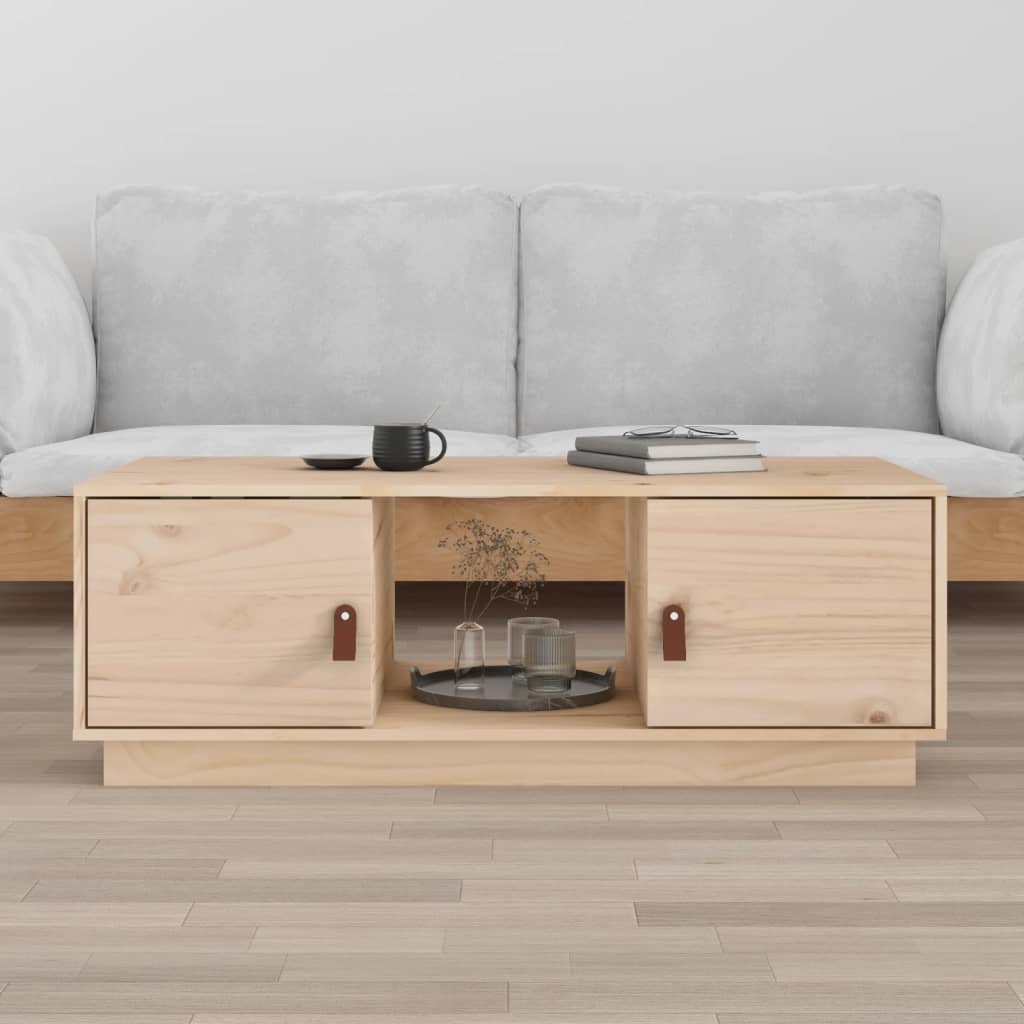 Table basse 100x50x35 cm Bois massif de pin - XIOS