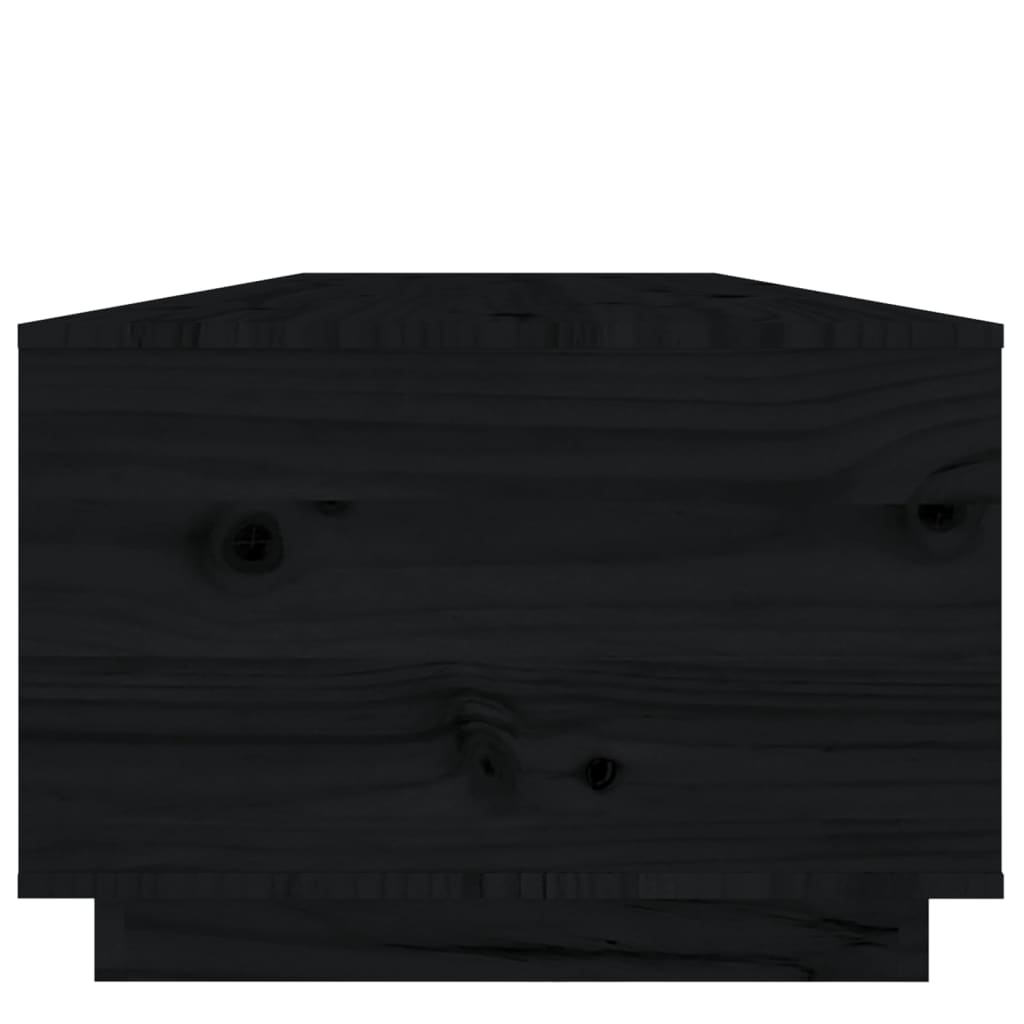 Table basse Noir 100x50x35 cm Bois massif de pin - XIOS