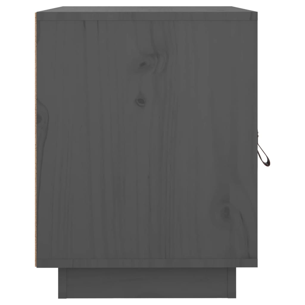 Tables de chevet 2 pcs Gris 40x34x45 cm Bois de pin massif - XIOS