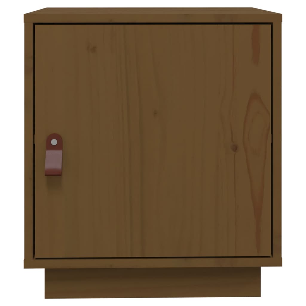 Tables de chevet 2pcs Marron miel 40x34x45cm Bois de pin massif - XIOS