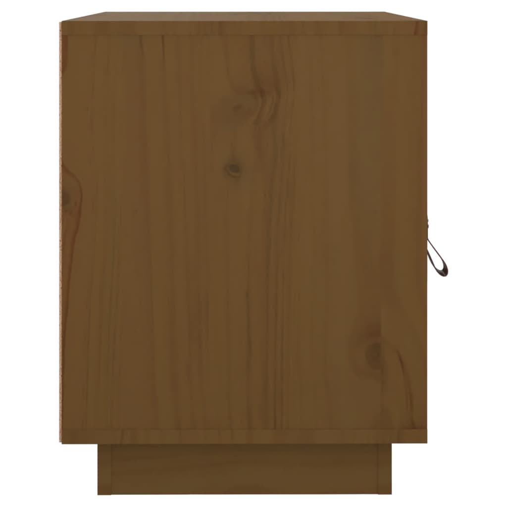 Tables de chevet 2pcs Marron miel 40x34x45cm Bois de pin massif - XIOS