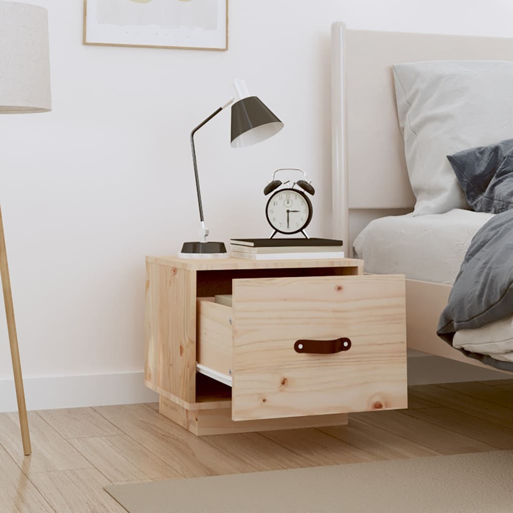 Tables de chevet 2 pcs 40x34x35 cm Bois de pin massif - XIOS