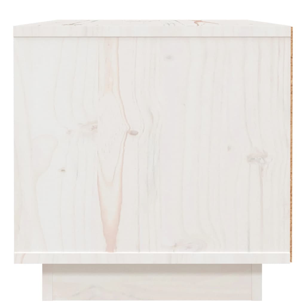 Table de chevet Blanc 40x34x35 cm Bois de pin solide - XIOS