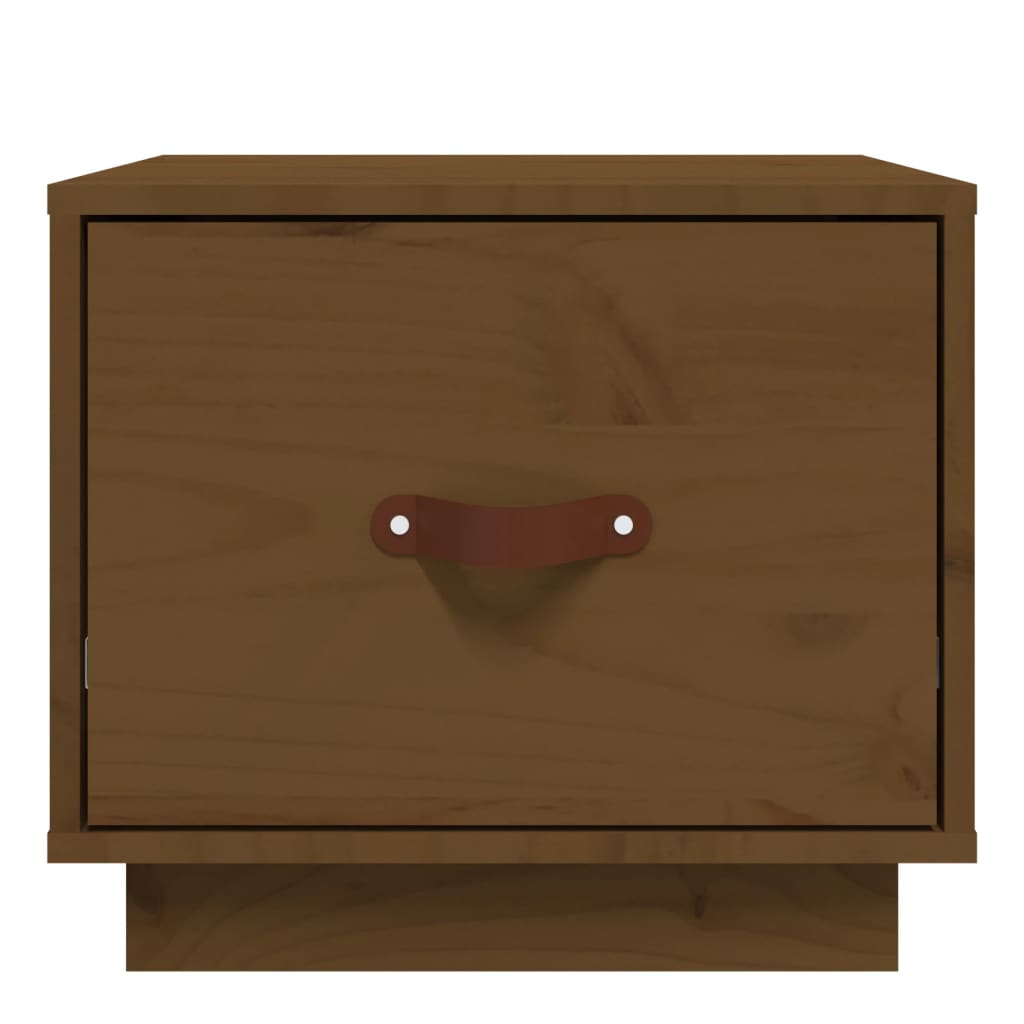 Tables de chevet 2pcs Marron miel 40x34x35cm Bois de pin massif - XIOS