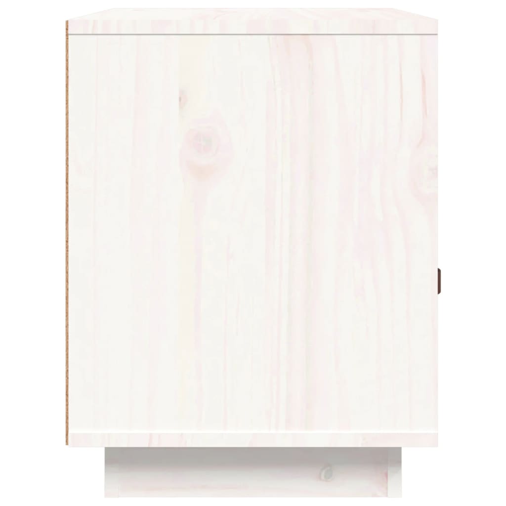 Tables de chevet 2 pcs Blanc 40x34x45 cm Bois de pin massif - XIOS