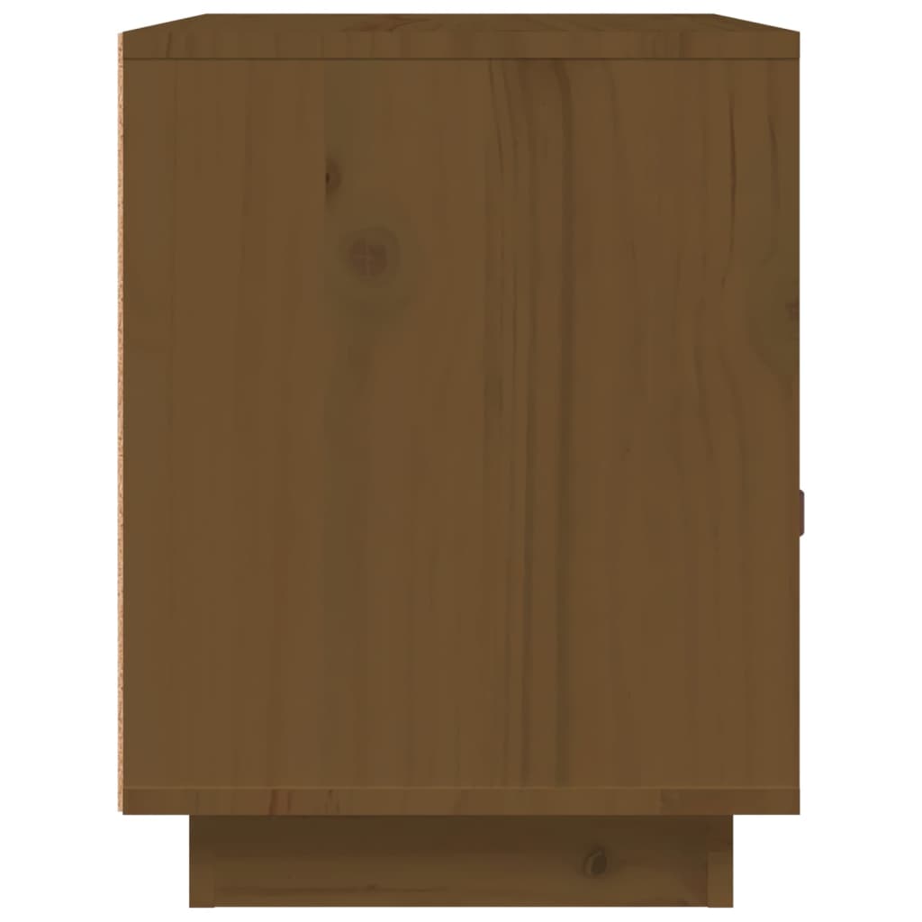 Table de chevet Marron miel 40x34x45 cm Bois de pin massif - XIOS