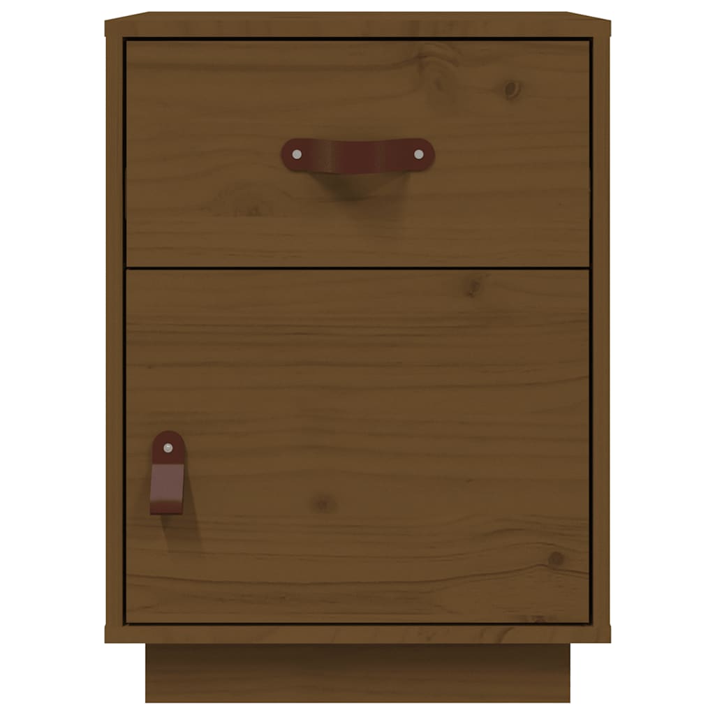 Table de chevet Marron miel 40x34x55 cm Bois de pin solide - XIOS