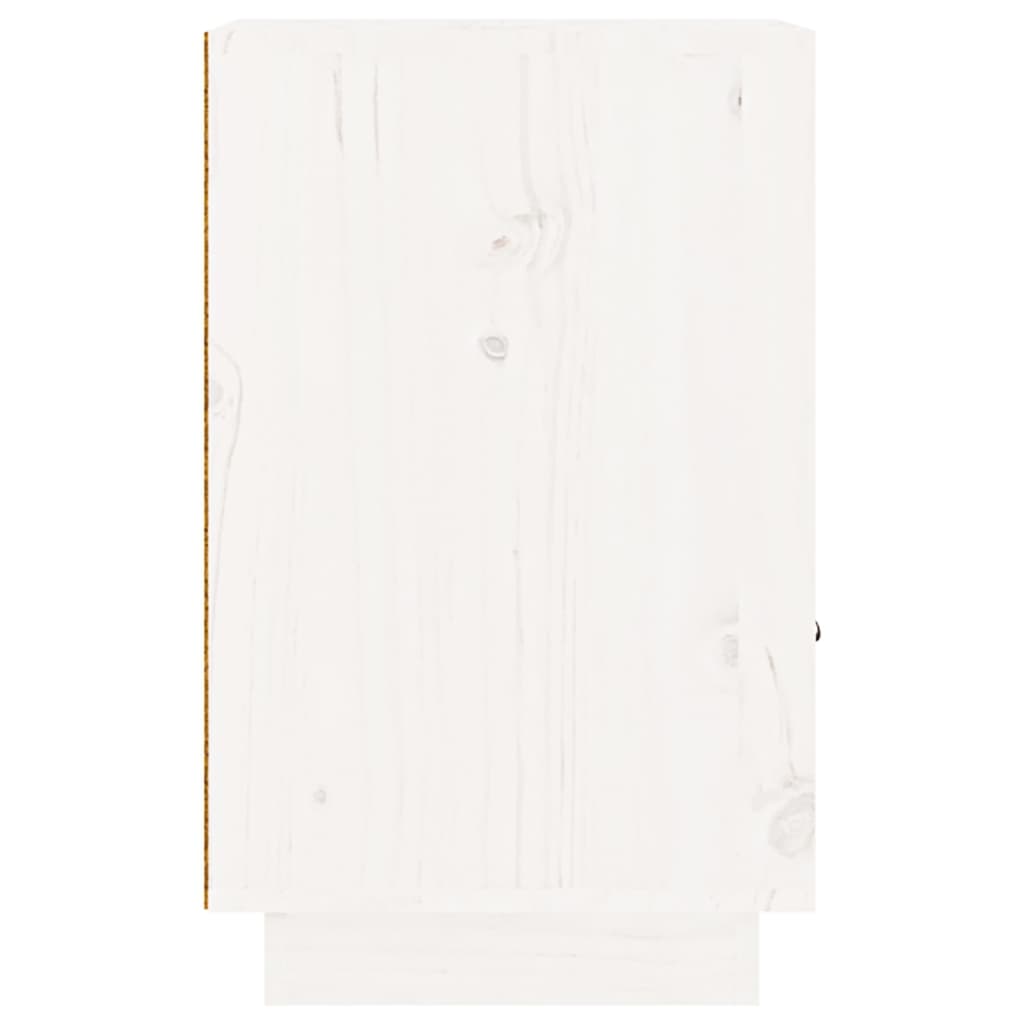 Tables de chevet 2 pcs Blanc 40x34x55 cm Bois de pin massif - XIOS