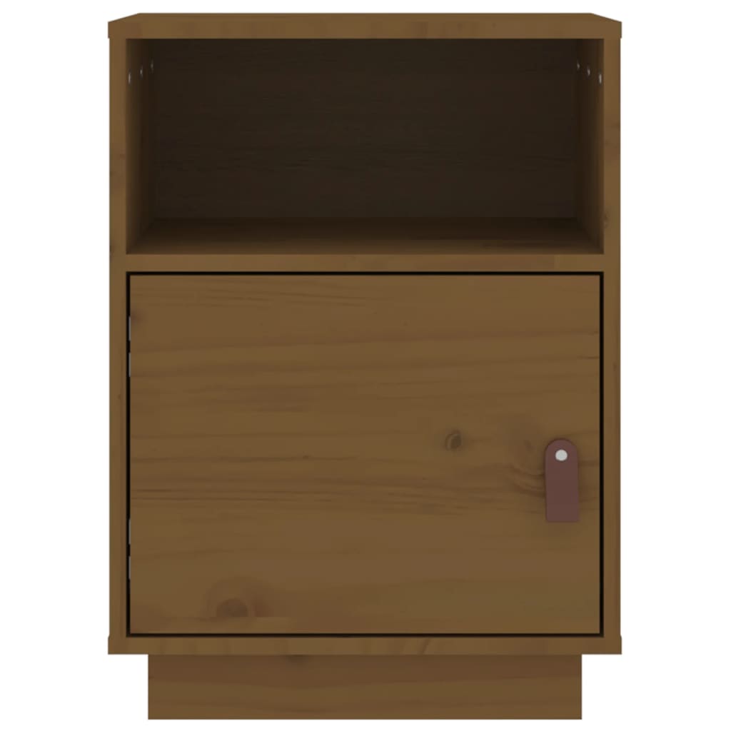 Table de chevet Marron miel 40x34x55 cm Bois de pin massif - XIOS