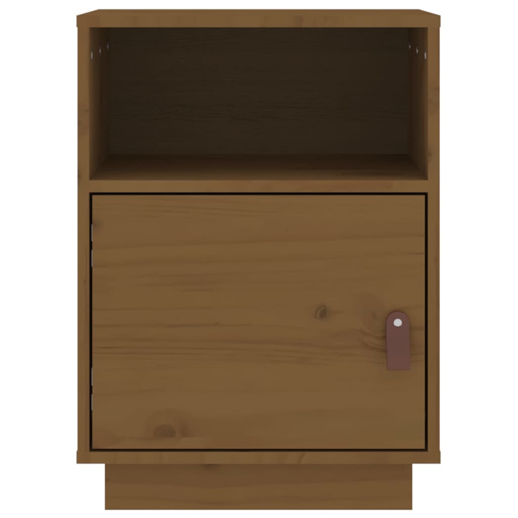 Tables de chevet 2pcs Marron miel 40x34x55cm Bois de pin massif - XIOS