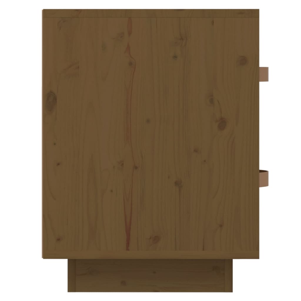 Table de chevet Marron miel 40x34x45 cm Bois de pin massif - XIOS
