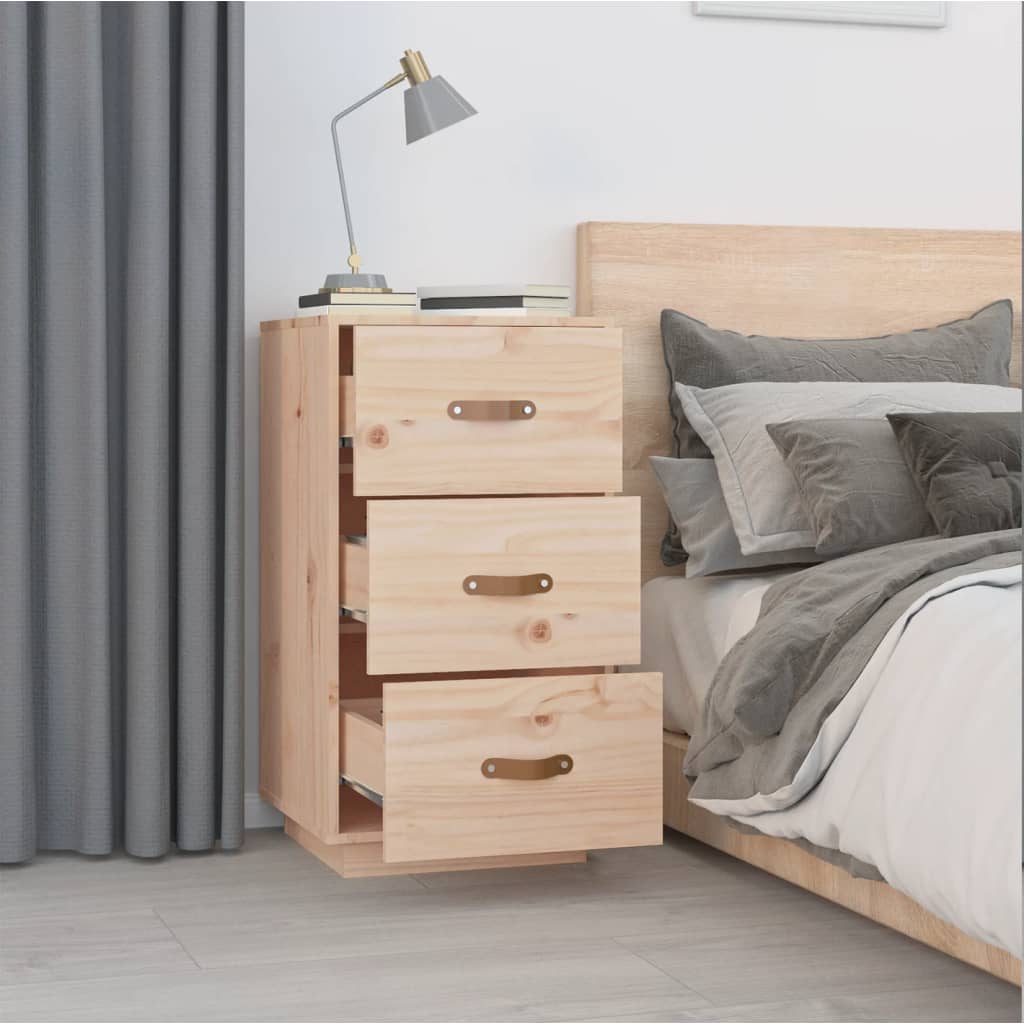 Table de chevet 40x40x75 cm Bois de pin solide - XIOS