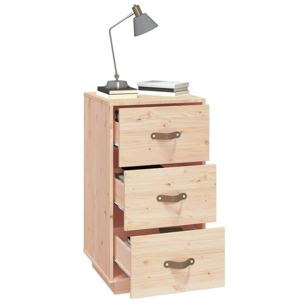 Table de chevet 40x40x75 cm Bois de pin solide - XIOS