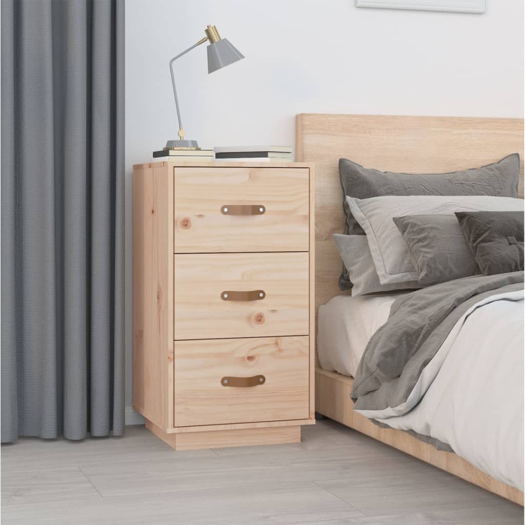 Table de chevet 40x40x75 cm Bois de pin solide - XIOS
