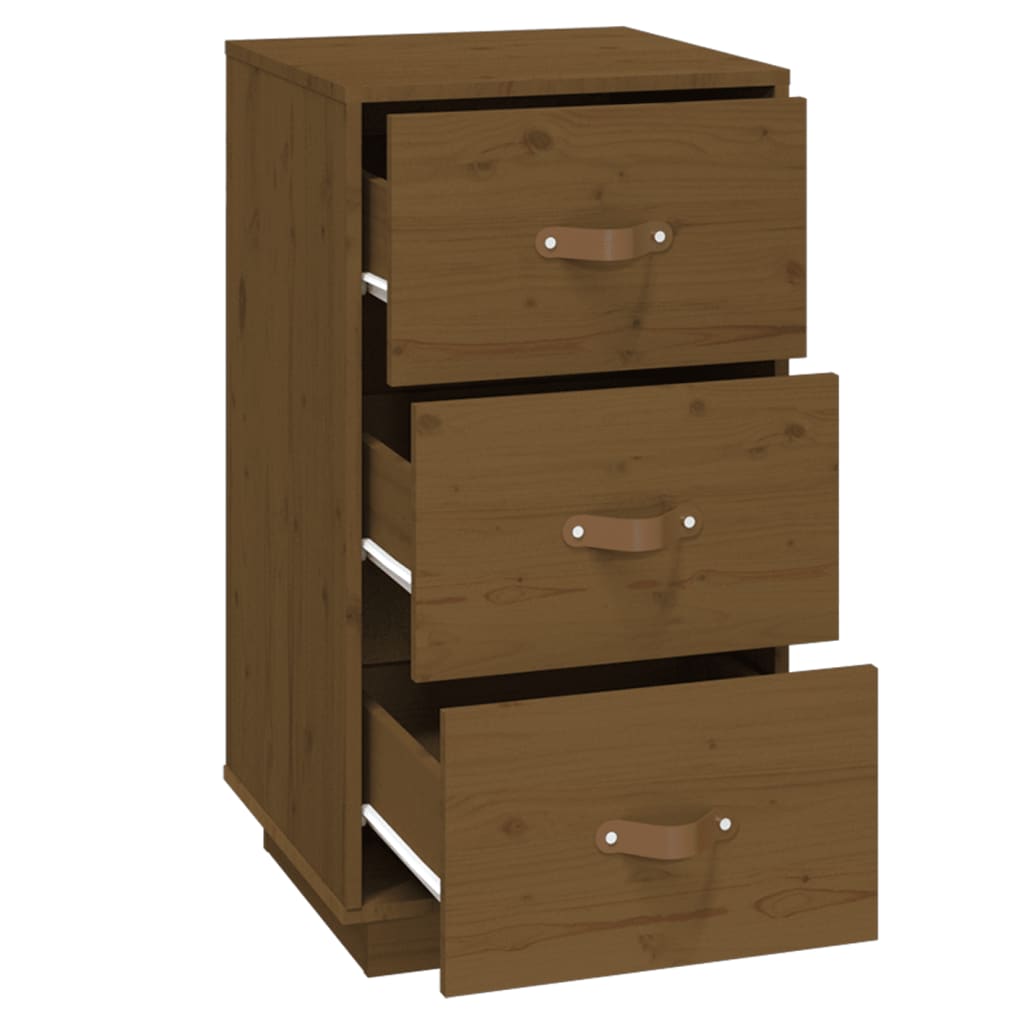 Tables de chevet 2 pcs Marron 40x40x75 cm Bois de pin massif - XIOS