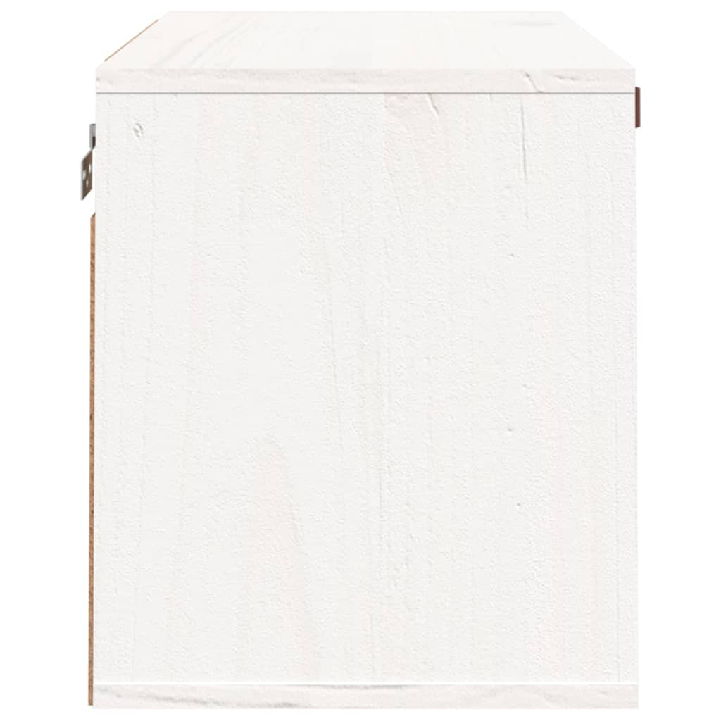 Armoire murale Blanc 60x30x35 cm Bois de pin massif Étagères murales & corniches vidaXL