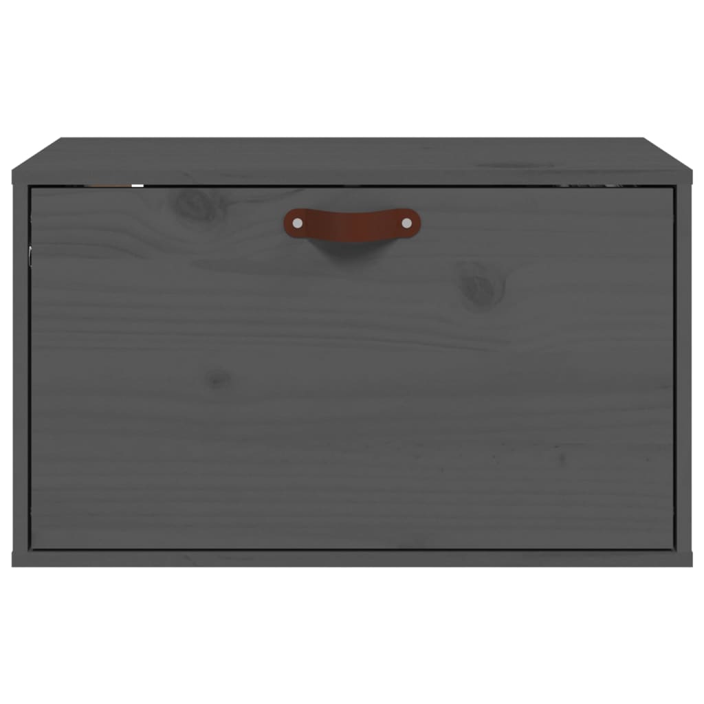 Armoire murale Gris 60x30x35 cm Bois de pin massif - XIOS