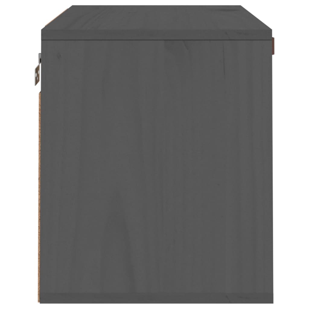 Armoire murale Gris 60x30x35 cm Bois de pin massif - XIOS