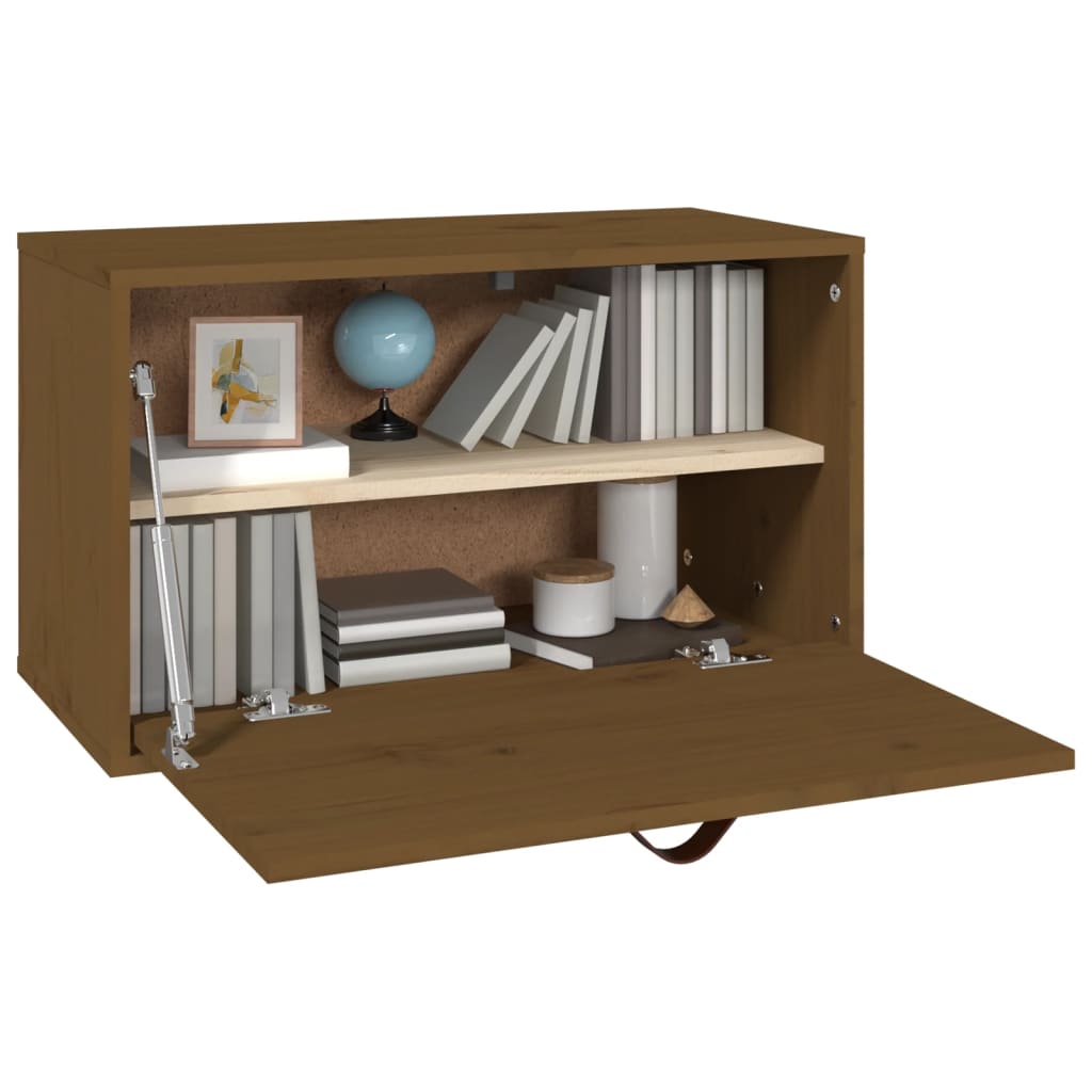Armoire murale Marron miel 60x30x35 cm Bois de pin massif - XIOS