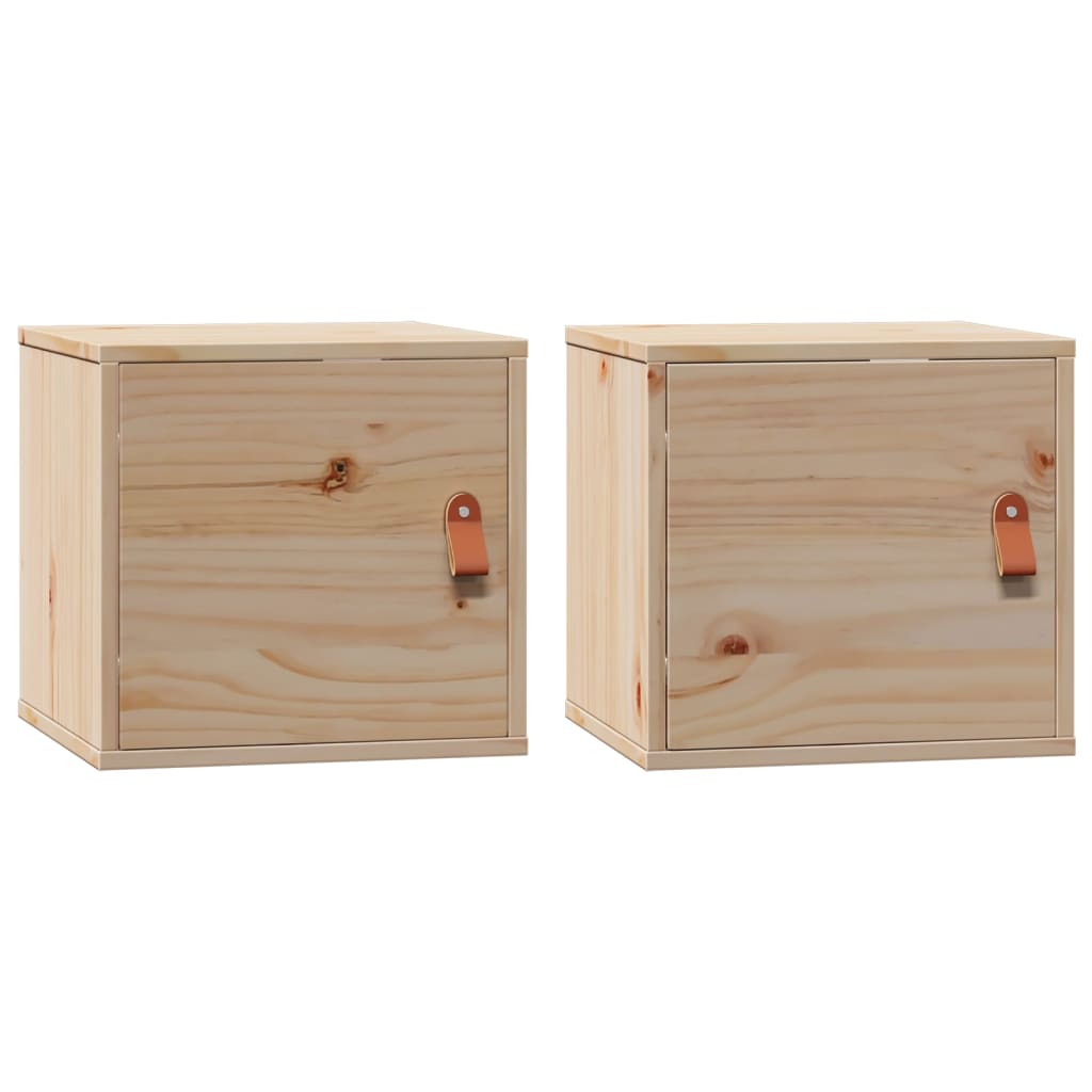 Armoires murales 2 pcs 31,5x30x30 cm Bois de pin massif - XIOS
