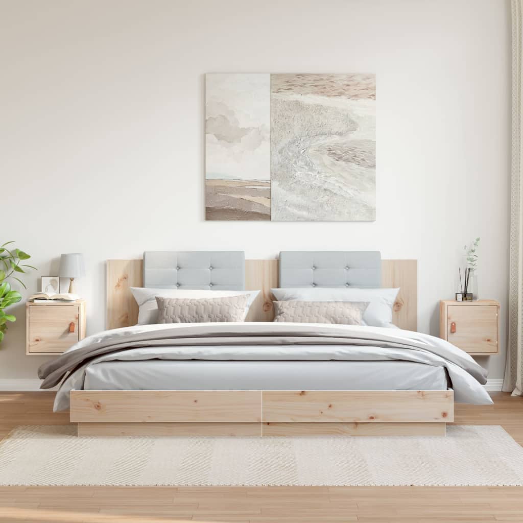 Armoires murales 2 pcs 31,5x30x30 cm Bois de pin massif - XIOS