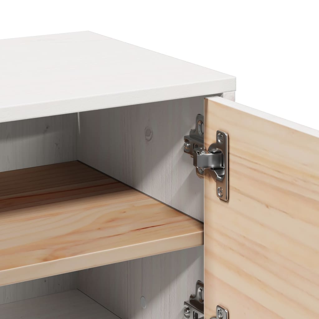 Armoire murale Blanc 31,5x30x30 cm Bois de pin massif