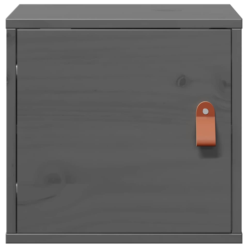 Armoires murales 2 pcs Gris 31,5x30x30 cm Bois de pin massif - XIOS